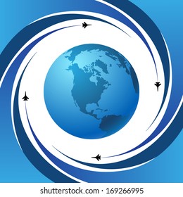 Airplane symbol vector