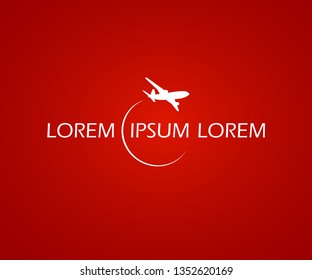 Airplane symbol vector design