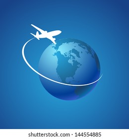 Airplane symbol vector design