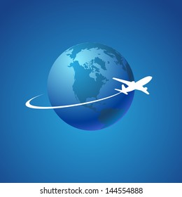 Airplane symbol vector design