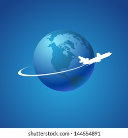 Airplane symbol vector design