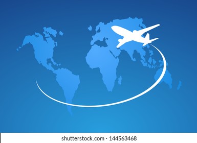Airplane symbol vector design