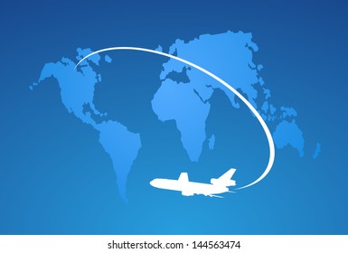 Airplane symbol vector design