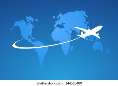 Airplane symbol vector design