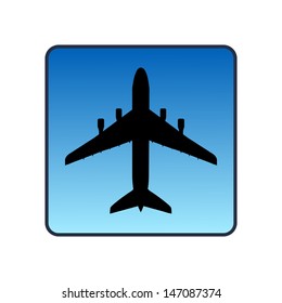 Airplane symbol vector design