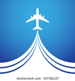 Airplane symbol vector design