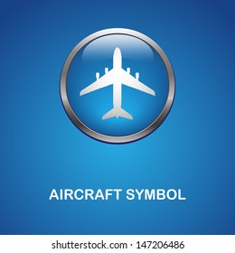 Airplane symbol vector design