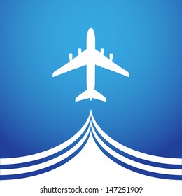 Airplane symbol vector design