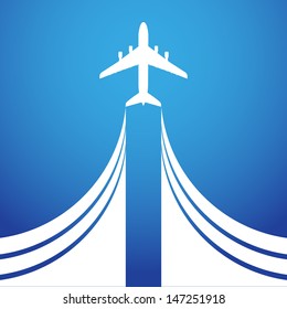 Airplane symbol vector design