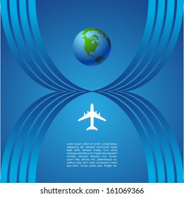 Airplane symbol vector design