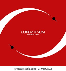 Airplane symbol vector design