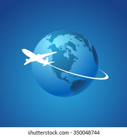 Airplane symbol vector design