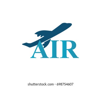 Airplane symbol vector design