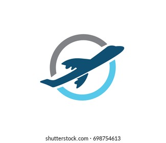 Airplane symbol vector design