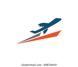 Airplane symbol vector design