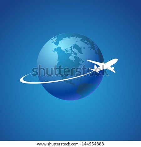 Airplane symbol vector design