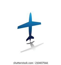 airplane symbol vector illustration