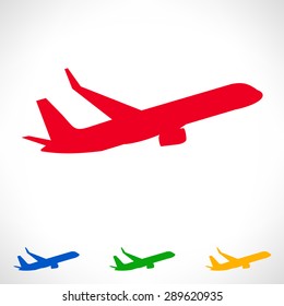 airplane symbol. vector illustration.