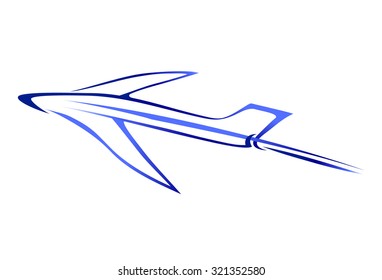 airplane symbol vector illustration design sign