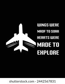 Airplane t shirt design vector illustration