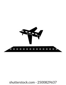 Icono de tachuela de avión, el mejor ícono plano de Vector.