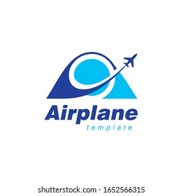 Airplane Takeoff Globe Logo Vector Stock Vector (Royalty Free) 1652566315