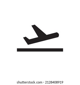 Airplane Taking Off Runway Vector Illustration Stock Vector (Royalty ...