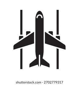 Start des Flugzeugs als Symbol für Flugreisen und Abflug