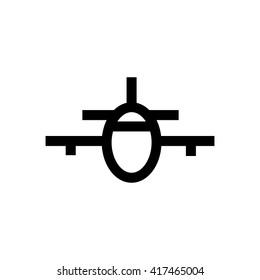Airplane theme line icon. 