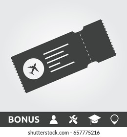 Airplane Ticket Flat