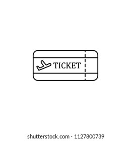 Airplane ticket icon