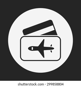 airplane ticket icon