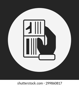 airplane ticket icon