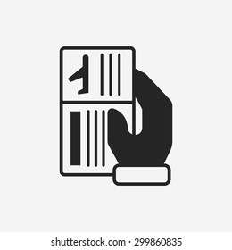 airplane ticket icon