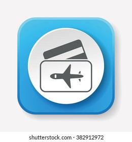 airplane ticket icon