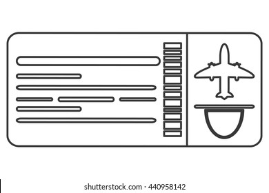airplane ticket icon