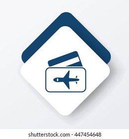 airplane ticket icon