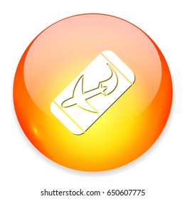 airplane ticket icon