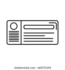 airplane ticket icon