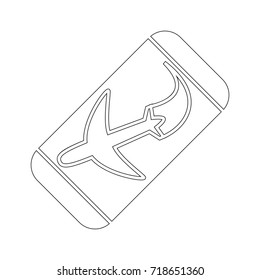 airplane ticket icon