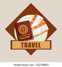 airplane tickets digital design, vector illustration 10 eps graphic