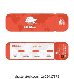airplane tickets with modern and elegant design