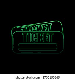 airplane tickets nolan icon. Simple thin line, outline vector of Airport icons for ui and ux, website or mobile application