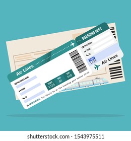 Airplane ticket,Train ticket. Travel to different countries.