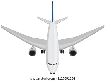 An Airplane from Top View illustration