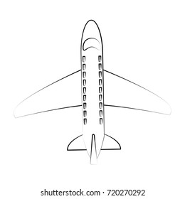 airplane topview icon image