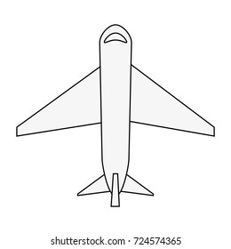 airplane topview icon image