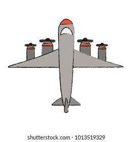 Airplane topview symbol