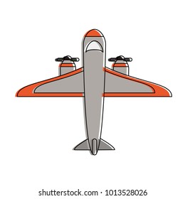 Airplane topview symbol