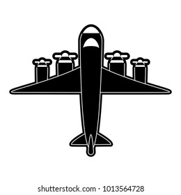 Airplane topview symbol